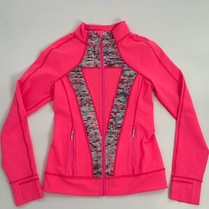 Ivivva Athletica NWOT Perfect Your Practice Jacket‎ Hot Pink Lululemon Full Zip